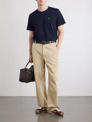 Loewe Anagram-Embroidered Cotton-Jersey T-Shirt - Men | Thumbnail 2 Loewe Anagram-Embroidered Cotton-Jersey T-Shirt - Men | Thumbnail 2
