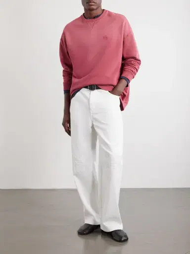 Loewe Anagram-Embroidered Cotton-Jersey Sweatshirt - Men | Thumbnail 2 Loewe Anagram-Embroidered Cotton-Jersey Sweatshirt - Men | Thumbnail 2