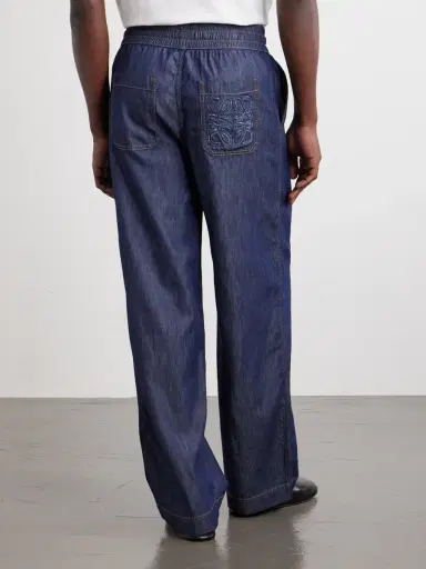 Loewe Anagram-Detailed Wide-Leg Jeans - Men | Thumbnail 4 Loewe Anagram-Detailed Wide-Leg Jeans - Men | Thumbnail 4