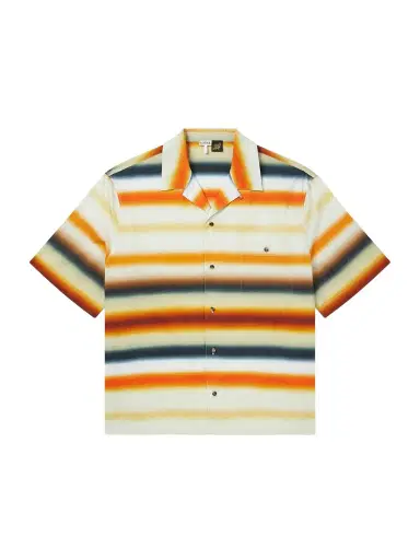 Loewe Paula's Ibiza Convertible-Collar Logo-Embroidered Striped Cotton-Poplin Shirt - Men | Thumbnail 1 Loewe Paula's Ibiza Convertible-Collar Logo-Embroidered Striped Cotton-Poplin Shirt - Men | Thumbnail 1