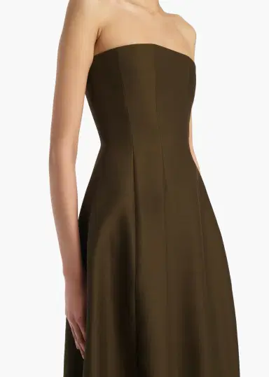 Khaite Stela Dress In Dark Olive | Thumbnail 4 Khaite Stela Dress In Dark Olive | Thumbnail 4