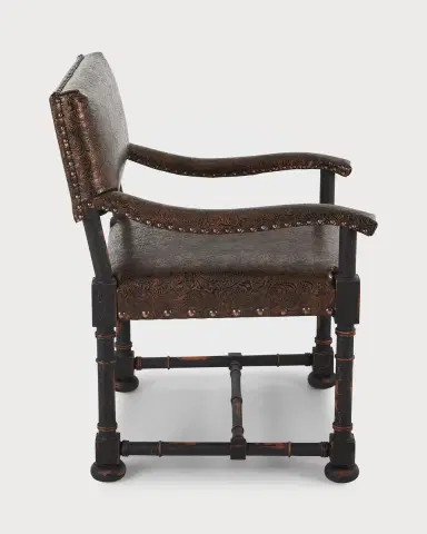 Old Hickory Tannery Ember Leather Arm Chair | Thumbnail 2 Old Hickory Tannery Ember Leather Arm Chair | Thumbnail 2