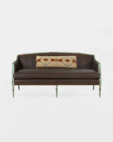 Old Hickory Tannery Trevin Leather Settee, 72.5" | Thumbnail 3 Old Hickory Tannery Trevin Leather Settee, 72.5" | Thumbnail 3