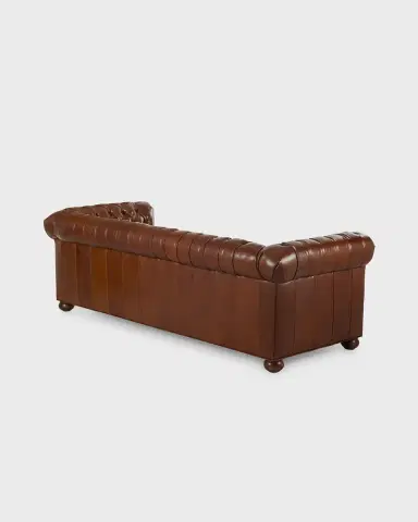 Old Hickory Tannery Malco Leather Chesterfield Sofa, 93" | Thumbnail 3 Old Hickory Tannery Malco Leather Chesterfield Sofa, 93" | Thumbnail 3