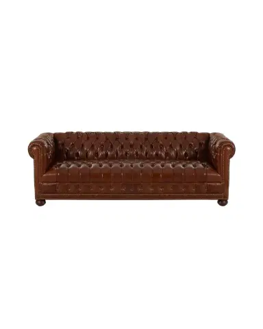 Old Hickory Tannery Malco Leather Chesterfield Sofa, 93" | Thumbnail 1 Old Hickory Tannery Malco Leather Chesterfield Sofa, 93" | Thumbnail 1