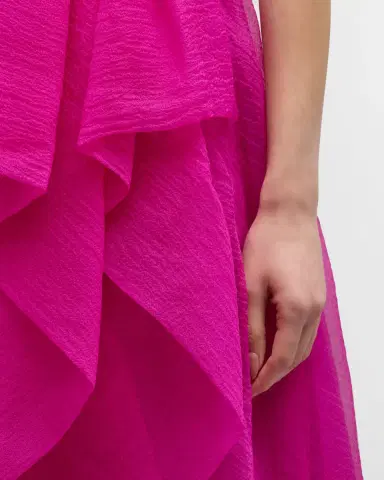 Theia Teresa Draped Strapless Gown | Thumbnail 4 Theia Teresa Draped Strapless Gown | Thumbnail 4