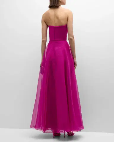 Theia Teresa Draped Strapless Gown | Thumbnail 5 Theia Teresa Draped Strapless Gown | Thumbnail 5
