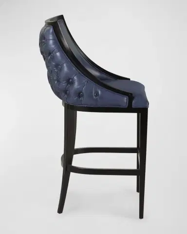 Old Hickory Tannery Kellan Leather Tufted Barstool | Thumbnail 4 Old Hickory Tannery Kellan Leather Tufted Barstool | Thumbnail 4