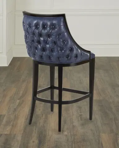 Old Hickory Tannery Kellan Leather Tufted Barstool | Thumbnail 1 Old Hickory Tannery Kellan Leather Tufted Barstool | Thumbnail 1