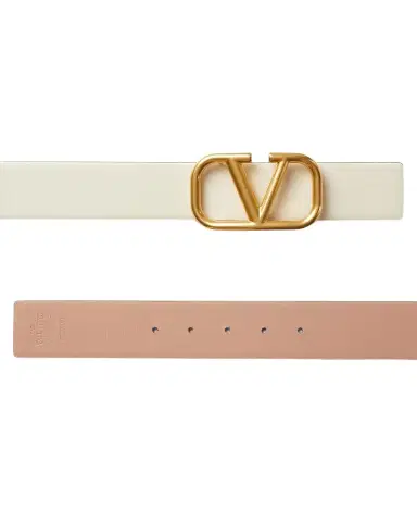 Valentino Garavani VLogo Signature Reversible Leather Belt, 40mm | Thumbnail 1 Valentino Garavani VLogo Signature Reversible Leather Belt, 40mm | Thumbnail 1