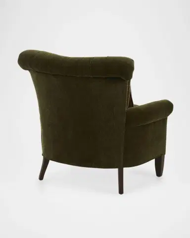 Old Hickory Tannery Yousef Velvet Wing Chair | Thumbnail 3 Old Hickory Tannery Yousef Velvet Wing Chair | Thumbnail 3
