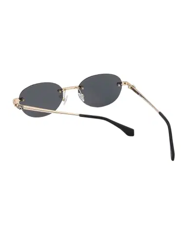 Palm Angels Crystal Metal Oval Sunglasses | Thumbnail 1 Palm Angels Crystal Metal Oval Sunglasses | Thumbnail 1