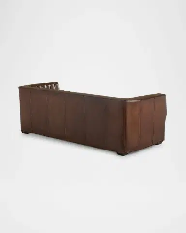 Old Hickory Tannery Ralston Channel-Tufted Leather Sofa, 84" | Thumbnail 3 Old Hickory Tannery Ralston Channel-Tufted Leather Sofa, 84" | Thumbnail 3