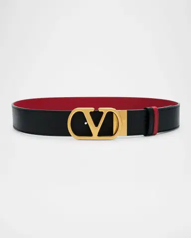Valentino Garavani Reversible VLogo Signature Signature Leather Belt, 40mm | Thumbnail 3 Valentino Garavani Reversible VLogo Signature Signature Leather Belt, 40mm | Thumbnail 3