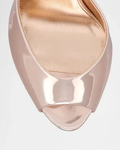 Christian Louboutin 100mm Me Dolly Metallic Leather Slide Sandals | Thumbnail 3 Christian Louboutin 100mm Me Dolly Metallic Leather Slide Sandals | Thumbnail 3