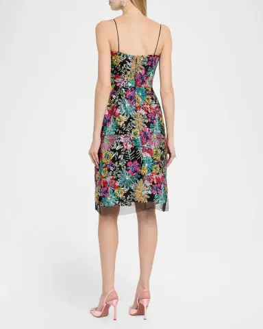 Rickie Freeman for Teri Jon Floral Sequin Tulle Dress | Thumbnail 2 Rickie Freeman for Teri Jon Floral Sequin Tulle Dress | Thumbnail 2