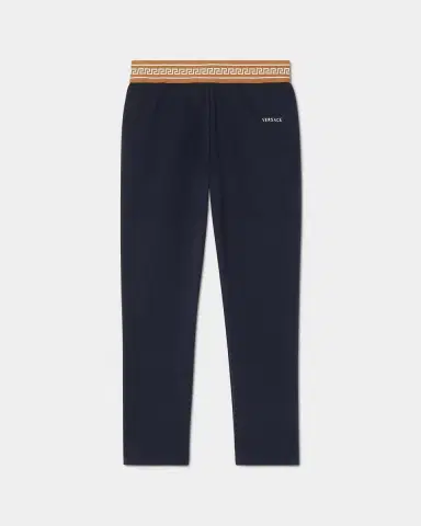 Versace Girl's Embroidered-Logo Stretch Cotton Leggings, Size 4-14 | Thumbnail 5 Versace Girl's Embroidered-Logo Stretch Cotton Leggings, Size 4-14 | Thumbnail 5