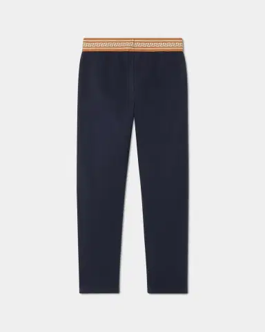 Versace Girl's Embroidered-Logo Stretch Cotton Leggings, Size 4-14 | Thumbnail 6 Versace Girl's Embroidered-Logo Stretch Cotton Leggings, Size 4-14 | Thumbnail 6
