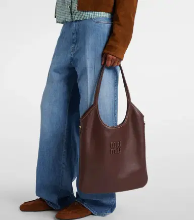 Miu Miu Ivy leather shopper | Thumbnail 4 Miu Miu Ivy leather shopper | Thumbnail 4