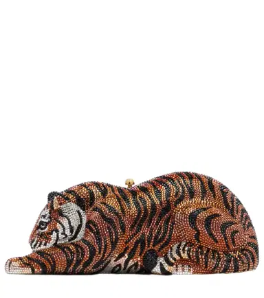 Judith Leiber Couture Wildcat Small crystal-embellished clutch | Thumbnail 1 Judith Leiber Couture Wildcat Small crystal-embellished clutch | Thumbnail 1