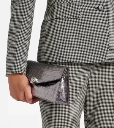 McQueen Skull Mini croc-effect leather clutch | Thumbnail 4 McQueen Skull Mini croc-effect leather clutch | Thumbnail 4