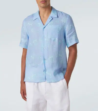 Vilebrequin Printed linen shirt | Thumbnail 4 Vilebrequin Printed linen shirt | Thumbnail 4