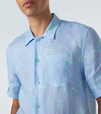 Vilebrequin Printed linen shirt | Thumbnail 5 Vilebrequin Printed linen shirt | Thumbnail 5