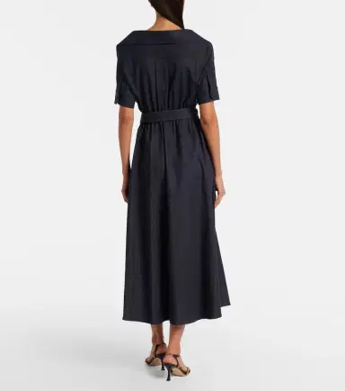Altuzarra Lydia wrapped denim midi dress | Thumbnail 4 Altuzarra Lydia wrapped denim midi dress | Thumbnail 4