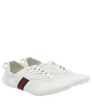 Gucci Flex suede and leather sneakers | Thumbnail 1 Gucci Flex suede and leather sneakers | Thumbnail 1
