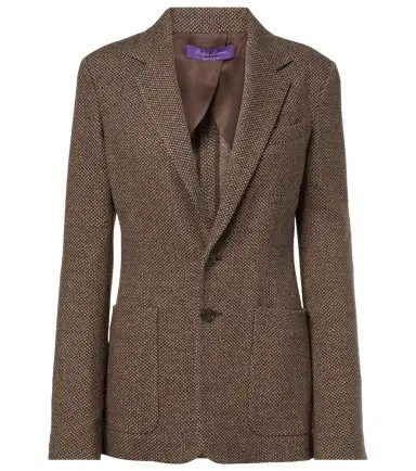 Ralph Lauren Collection Hailey wool, silk, and cashmere blazer | Thumbnail 1 Ralph Lauren Collection Hailey wool, silk, and cashmere blazer | Thumbnail 1
