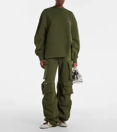 The Attico Oversized cotton jersey sweatshirt | Thumbnail 3 The Attico Oversized cotton jersey sweatshirt | Thumbnail 3