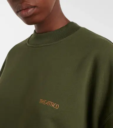 The Attico Oversized cotton jersey sweatshirt | Thumbnail 4 The Attico Oversized cotton jersey sweatshirt | Thumbnail 4