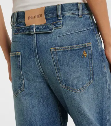 The Attico Mid-rise barrel-leg jeans | Thumbnail 3 The Attico Mid-rise barrel-leg jeans | Thumbnail 3