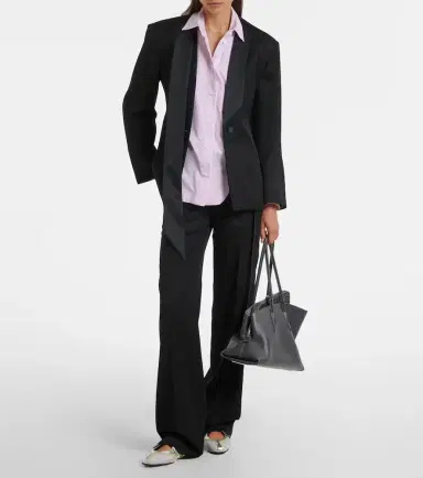The Attico Diana oversized checked cotton shirt | Thumbnail 3 The Attico Diana oversized checked cotton shirt | Thumbnail 3