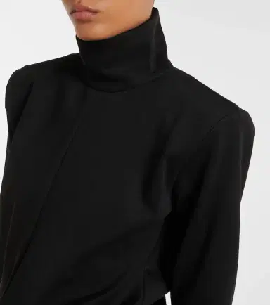 The Attico Draped turtleneck jersey minidress | Thumbnail 3 The Attico Draped turtleneck jersey minidress | Thumbnail 3