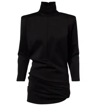 The Attico Draped turtleneck jersey minidress | Thumbnail 1 The Attico Draped turtleneck jersey minidress | Thumbnail 1