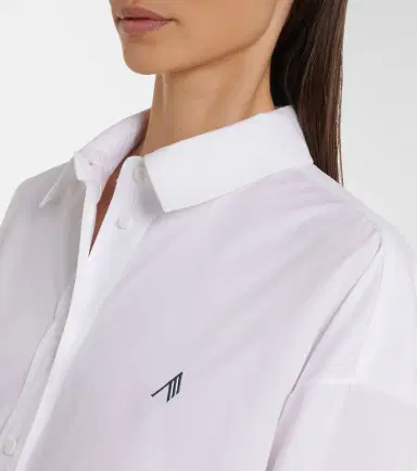 The Attico Asymmetric cotton poplin shirt | Thumbnail 2 The Attico Asymmetric cotton poplin shirt | Thumbnail 2