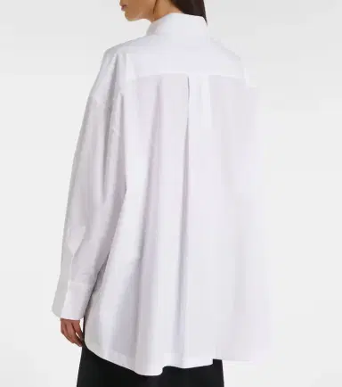 The Attico Asymmetric cotton poplin shirt | Thumbnail 3 The Attico Asymmetric cotton poplin shirt | Thumbnail 3