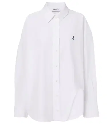 The Attico Asymmetric cotton poplin shirt | Thumbnail 1 The Attico Asymmetric cotton poplin shirt | Thumbnail 1