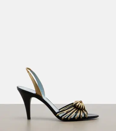 Valentino Garavani Caur Royal leather slingback sandals | Thumbnail 4 Valentino Garavani Caur Royal leather slingback sandals | Thumbnail 4