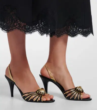 Valentino Garavani Caur Royal leather slingback sandals | Thumbnail 6 Valentino Garavani Caur Royal leather slingback sandals | Thumbnail 6