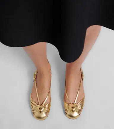 Valentino Garavani Caur Royal metallic leather slingback flats | Thumbnail 5 Valentino Garavani Caur Royal metallic leather slingback flats | Thumbnail 5