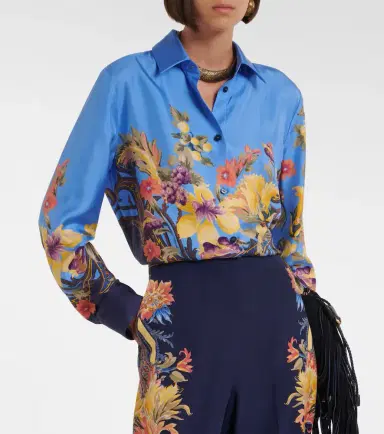 Etro Floral silk shirt | Thumbnail 6 Etro Floral silk shirt | Thumbnail 6