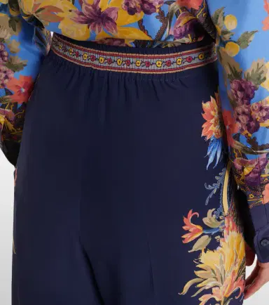 Etro Floral silk straight pants | Thumbnail 3 Etro Floral silk straight pants | Thumbnail 3