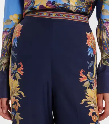 Etro Floral silk straight pants | Thumbnail 5 Etro Floral silk straight pants | Thumbnail 5