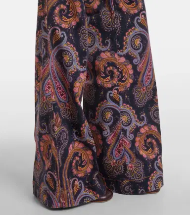 Etro Paisley cotton-blend flared pants | Thumbnail 3 Etro Paisley cotton-blend flared pants | Thumbnail 3