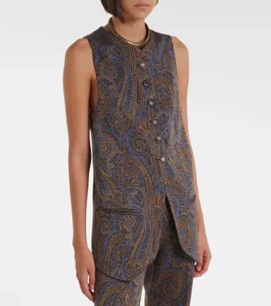 Etro Paisley jacquard vest | Thumbnail 3 Etro Paisley jacquard vest | Thumbnail 3