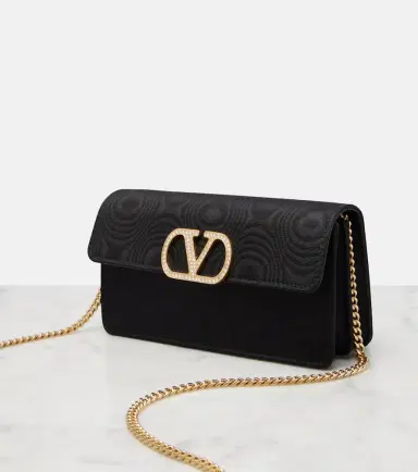 Valentino Garavani VLogo Mini moire clutch | Thumbnail 3 Valentino Garavani VLogo Mini moire clutch | Thumbnail 3