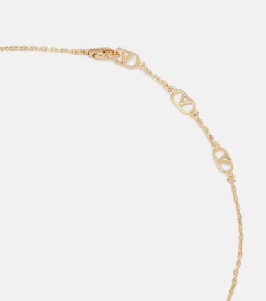 Valentino VLogo Swarovski-embellished pendant necklace | Thumbnail 2 Valentino VLogo Swarovski-embellished pendant necklace | Thumbnail 2