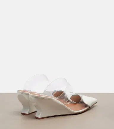 Alaia Alaïa Le Coeur patent leather wedge mules | Thumbnail 4 Alaia Alaïa Le Coeur patent leather wedge mules | Thumbnail 4